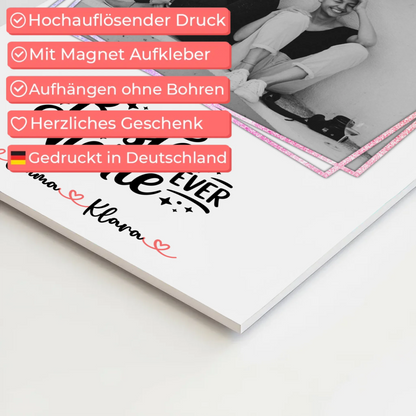 Magnet Poster Wandbild Fotocollage Beste Nichte Ever Mit Foto & Namen