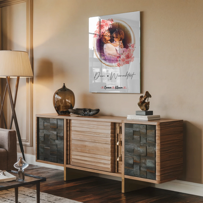 Bild Mit Acrylglas für Nichte mit 6 Fotos & Namen und Wunschtext