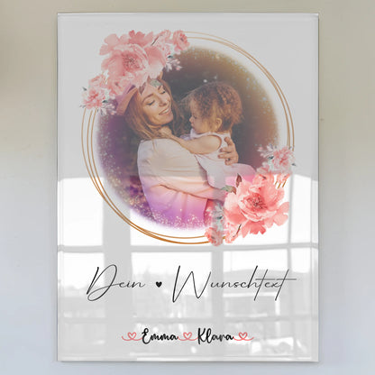 Bild Mit Acrylglas für Nichte mit 6 Fotos & Namen und Wunschtext