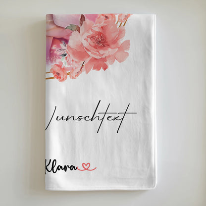 Kuscheldecke Mit Namen Und Motiv Nichte mit 1 Foto & Wunschtext
