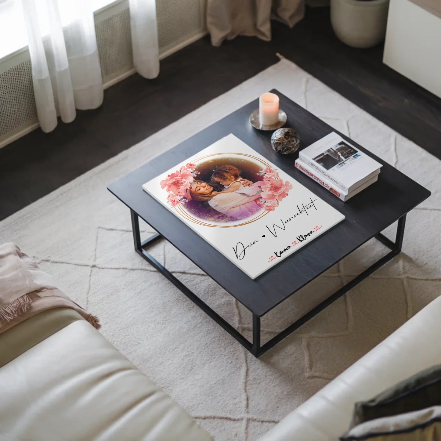 Fotoboard Magnet Poster Nichte 6 Fotos & Namen Wunschtext