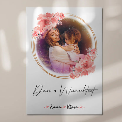 Fotoboard Magnet Poster Nichte 6 Fotos & Namen Wunschtext