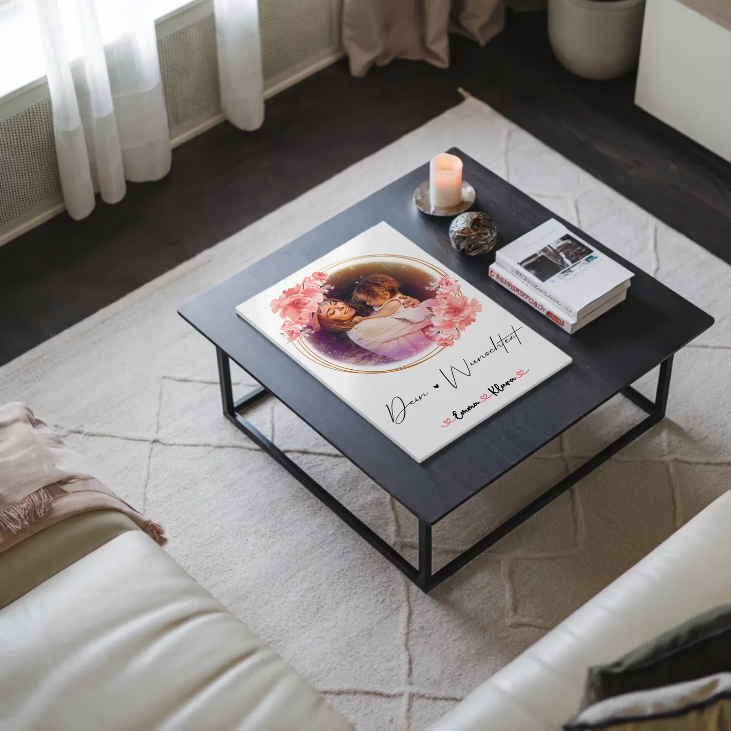 Fotoboard Magnet Poster Nichte 6 Fotos & Namen Wunschtext