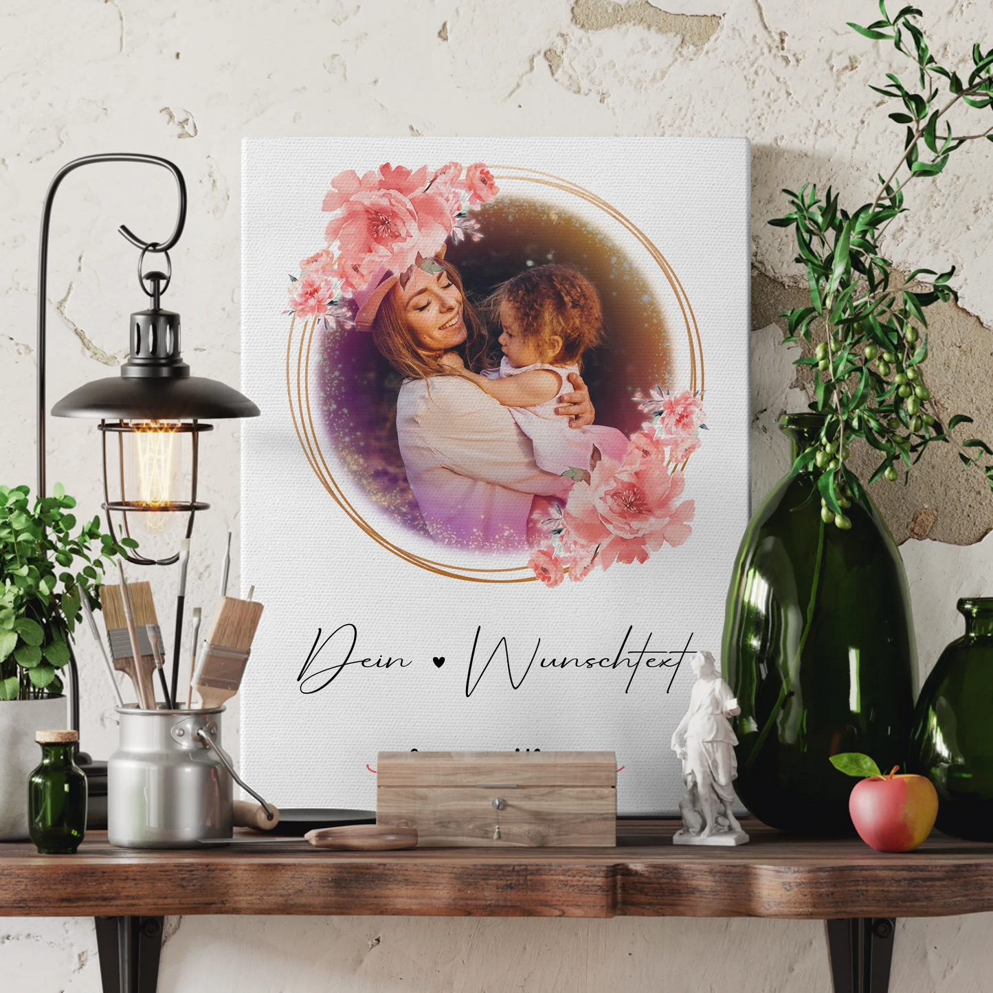 Leinwand Personalisiert Nichte - 6 Fotos & Namen mit Wunschtext