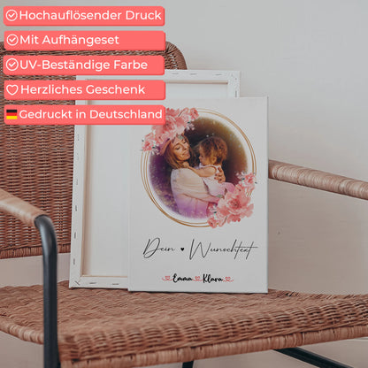 Leinwand Personalisiert Nichte - 6 Fotos & Namen mit Wunschtext