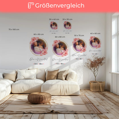 Leinwand Personalisiert Nichte - 6 Fotos & Namen mit Wunschtext