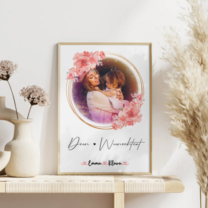 Poster Personalisiert Text für Nichte mit 1 Foto, Namen & Wunschtext