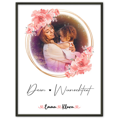 Poster Personalisiert Text für Nichte mit 1 Foto, Namen & Wunschtext