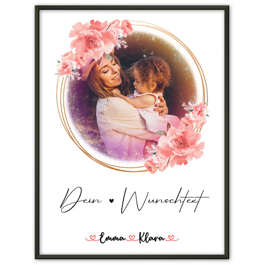 Poster Personalisiert Text für Nichte mit 1 Foto, Namen & Wunschtext
