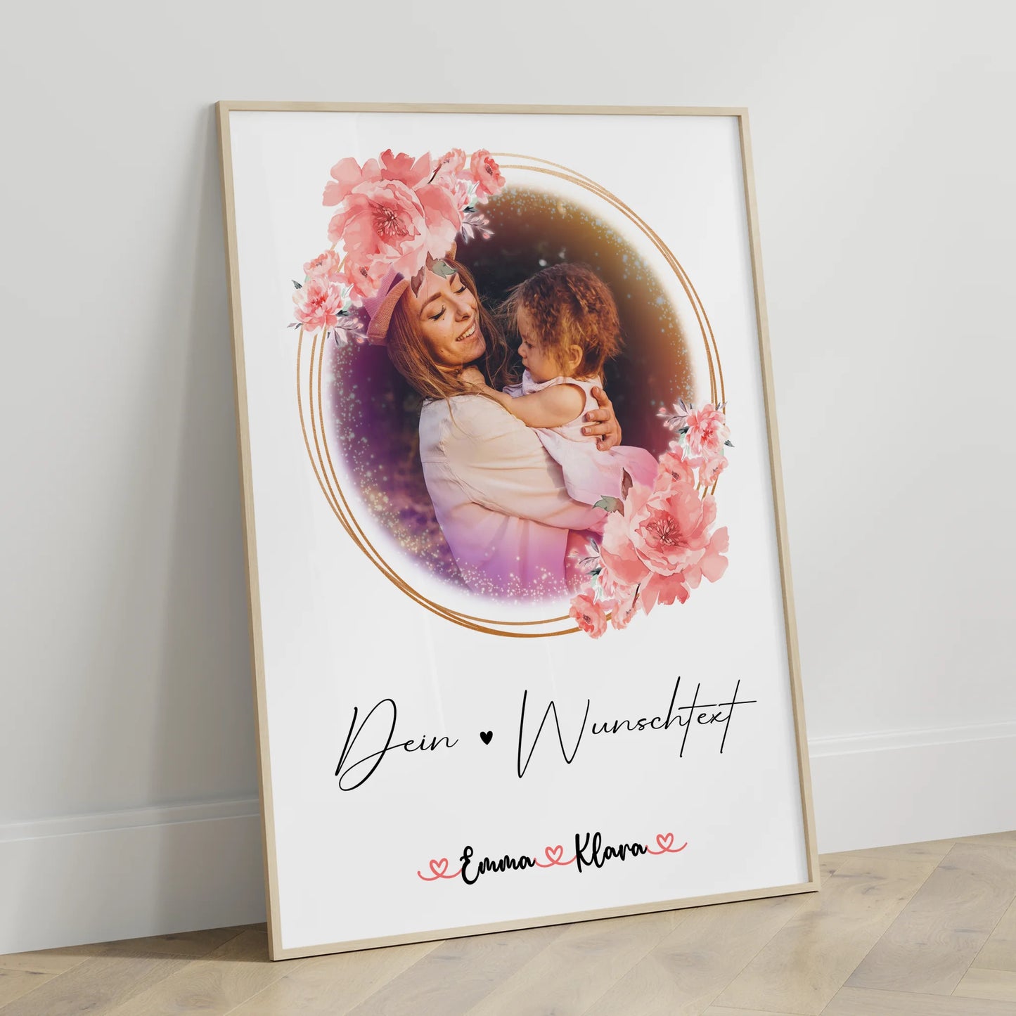 Poster Personalisiert Text für Nichte mit 1 Foto, Namen & Wunschtext