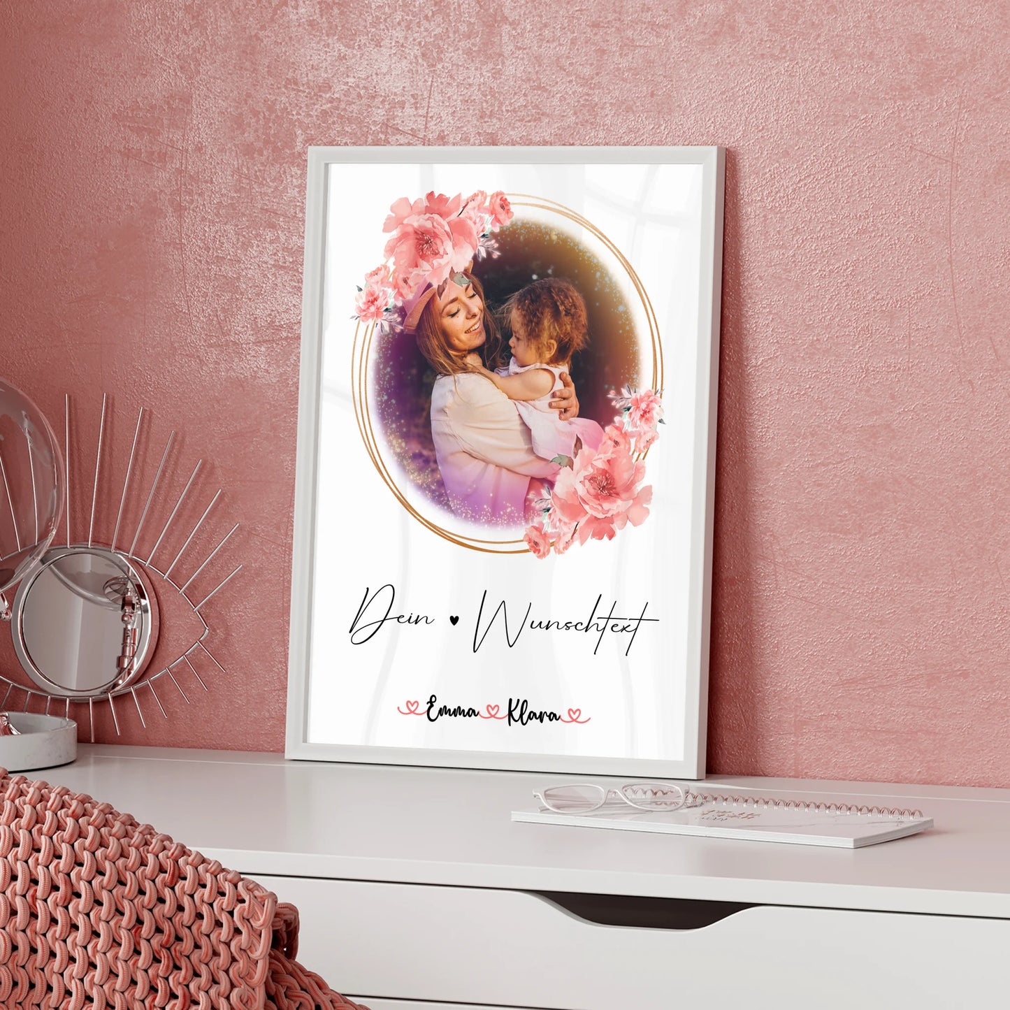 Poster Personalisiert Text für Nichte mit 1 Foto, Namen & Wunschtext