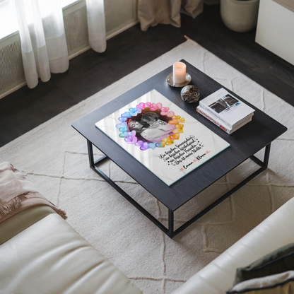 Personalisiertes Acrylglas Wandbild Sonnenschein Wirbelwind Nichte mit Foto & Wunschtext