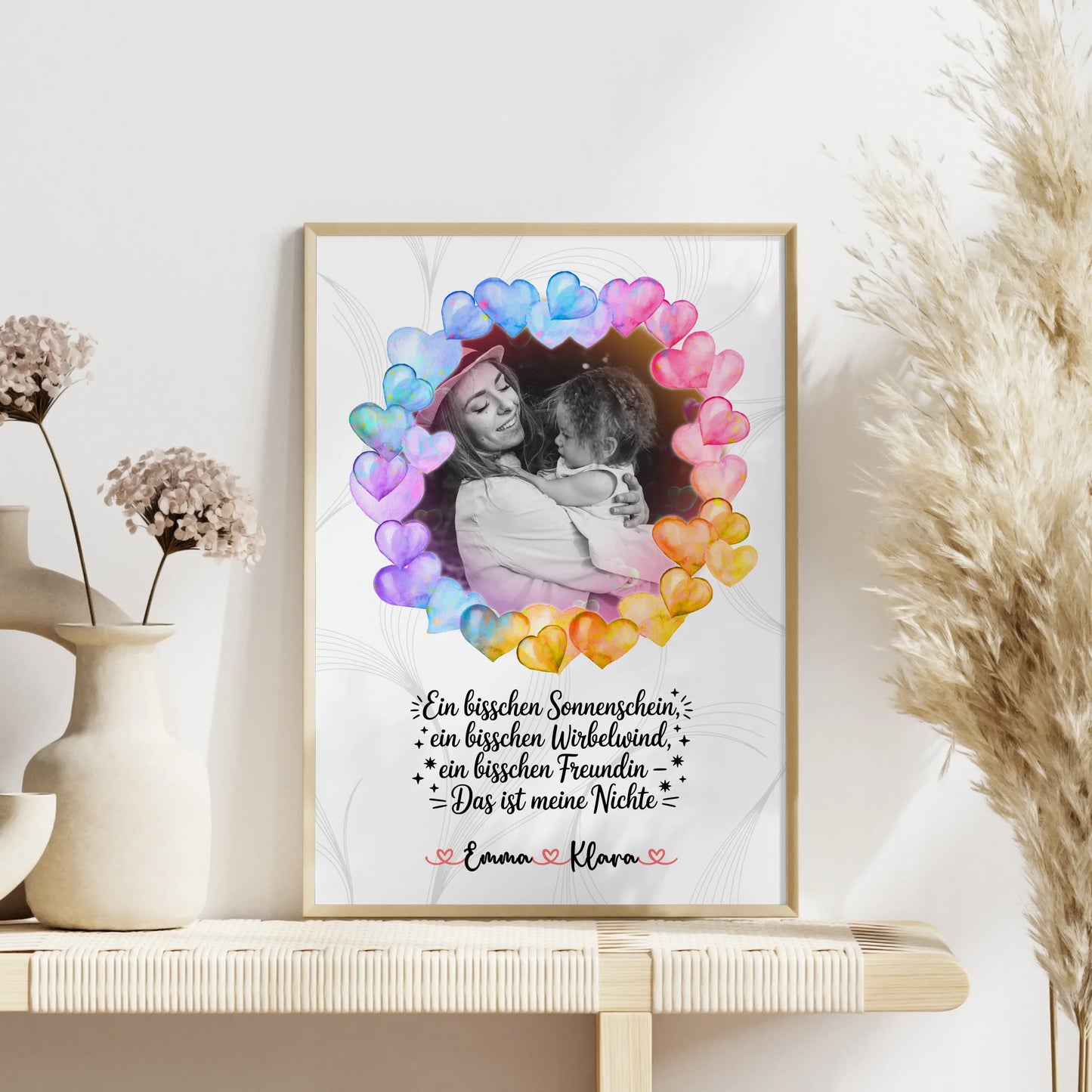 Foto Collage Poster Erstellen Nichte Sonnenschein Wirbelwind - 1 Foto, Name & Wunschtext