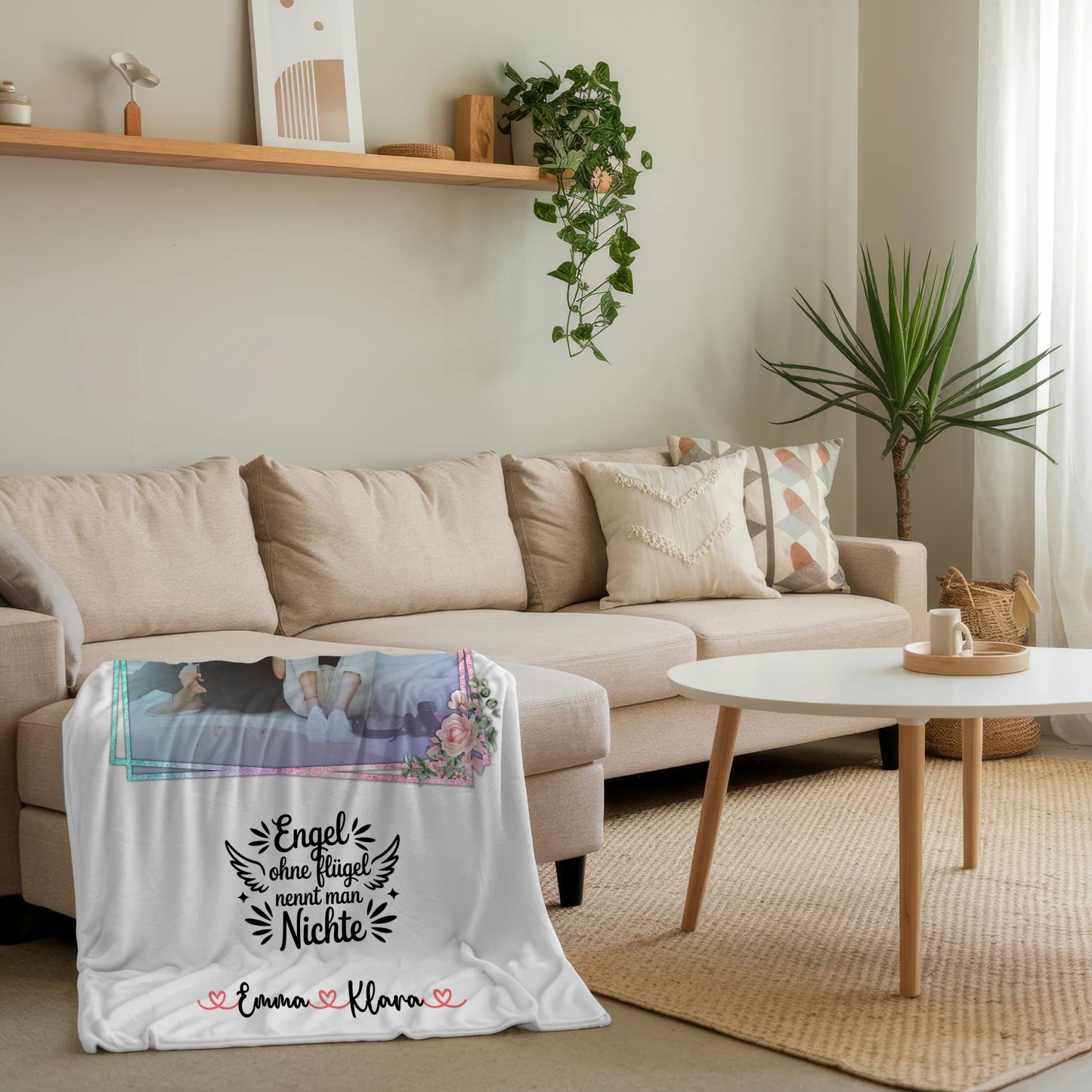 Personalisierte Kuscheldecke Mit Namen, Foto & Spruch