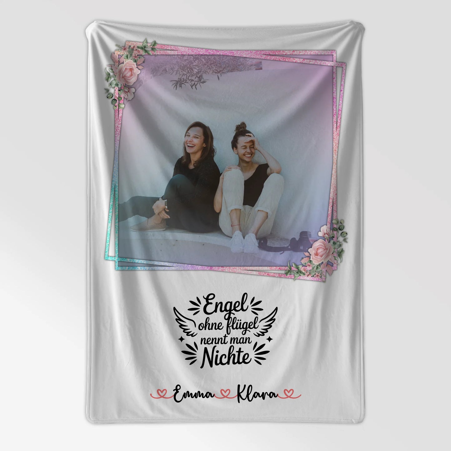 Personalisierte Kuscheldecke Mit Namen, Foto & Spruch