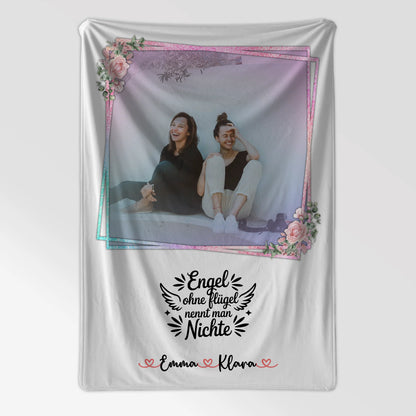 Personalisierte Kuscheldecke Mit Namen, Foto & Spruch
