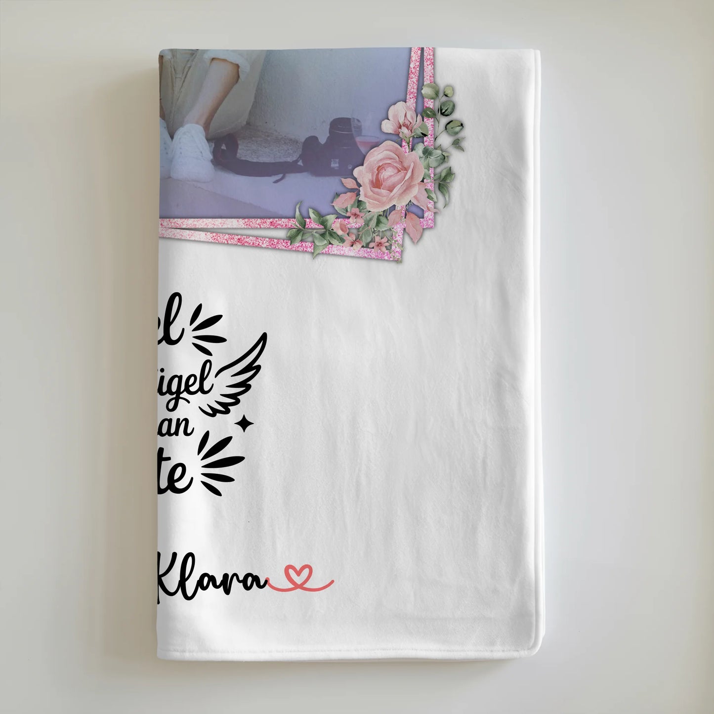 Personalisierte Kuscheldecke Mit Namen, Foto & Spruch