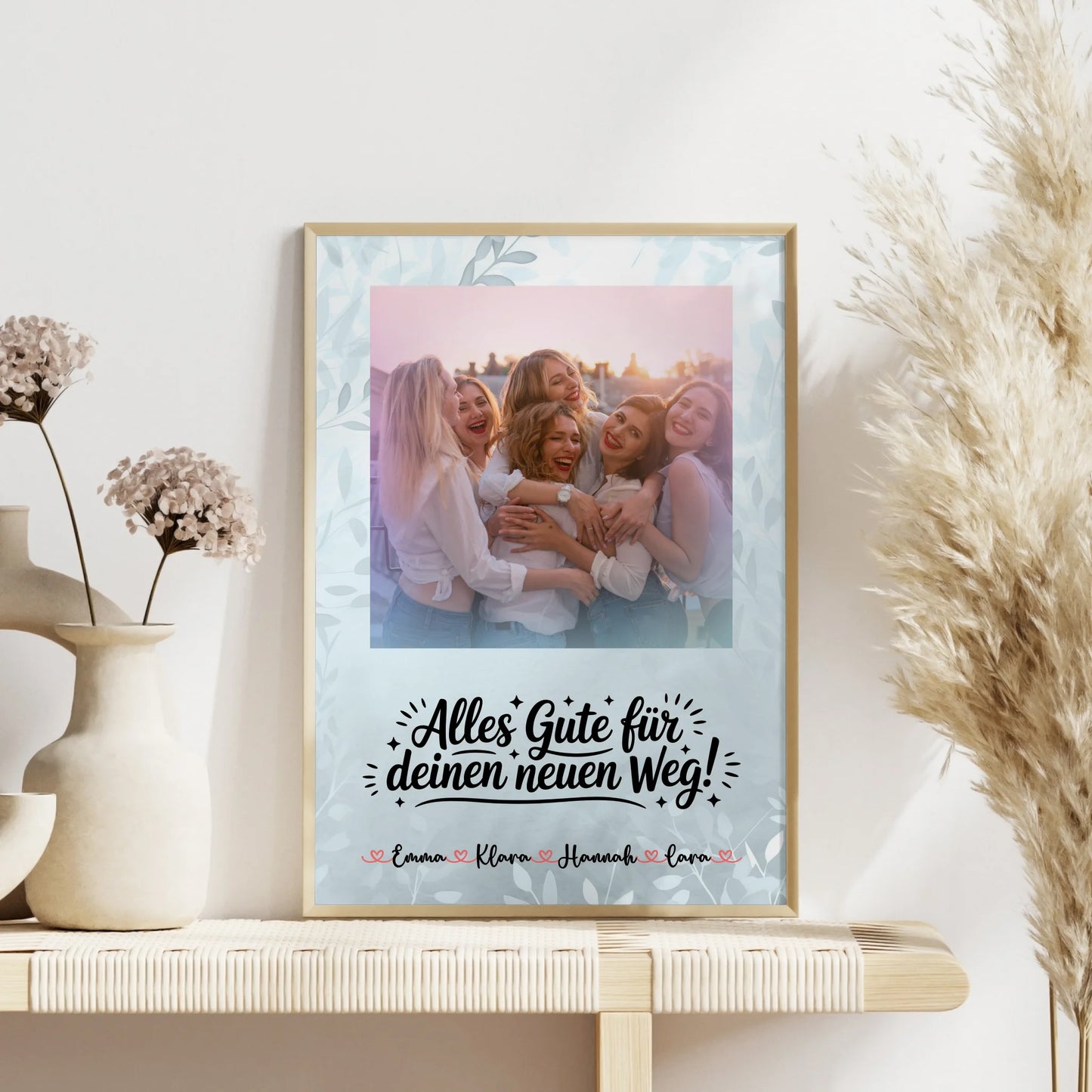 Team Abschied Poster mit Foto, Namen & eigenem Spruch Alles Gute für deinen neuen Weg