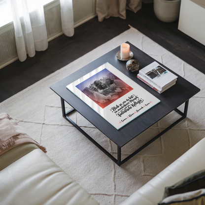 Acrylglas Mit Foto - Fantastische Kollegin mit Namen Foto Black & White Wunschtext