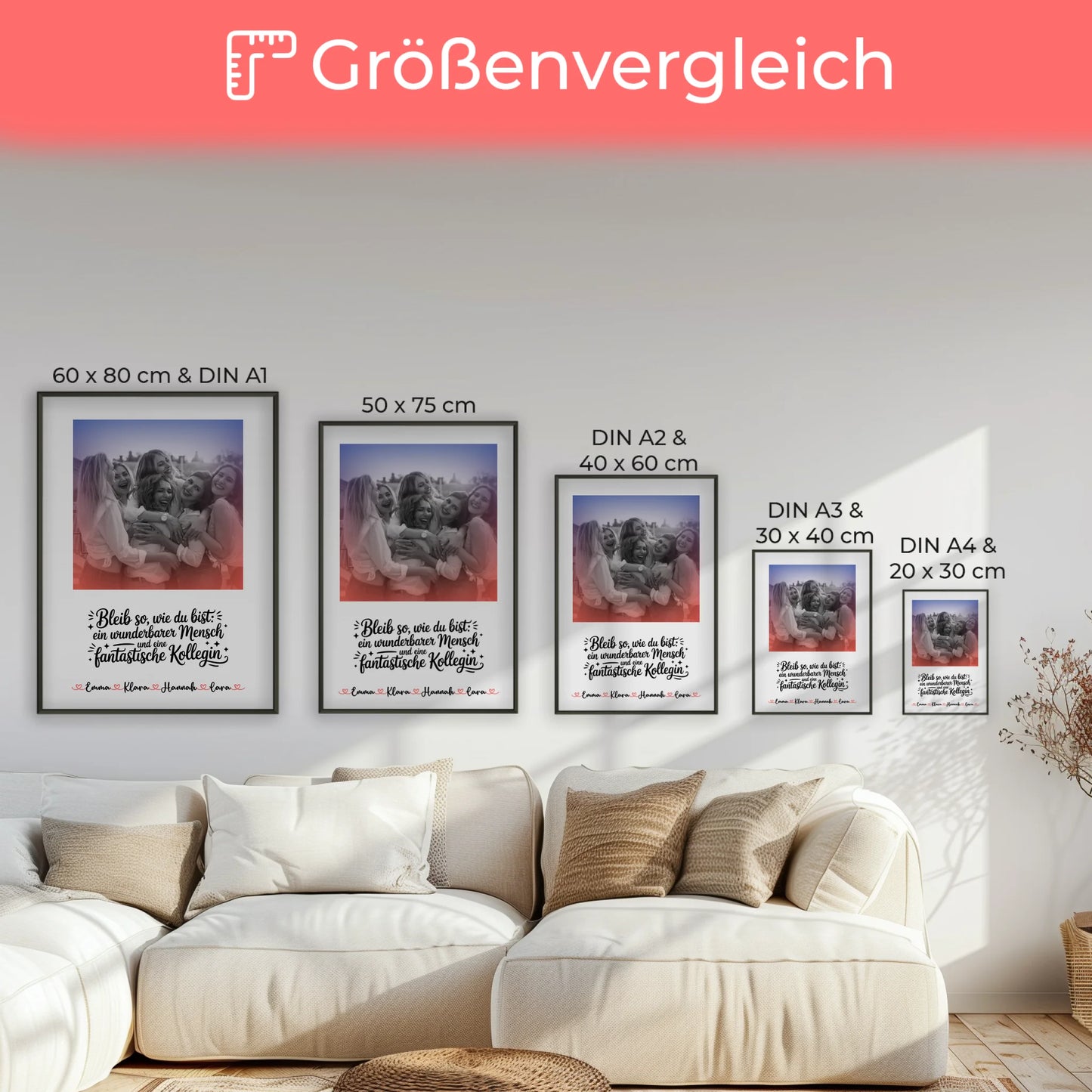 Team Abschied Poster Fantastische Kollegin mit Namen, Foto & Black & White mit Spruch