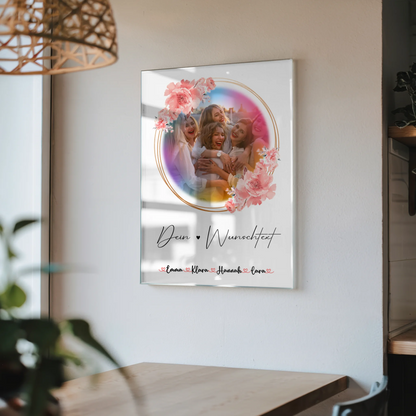 Foto Acrylglas Mit Foto, Wunschtext & Namen personalisierbar für Kollegin