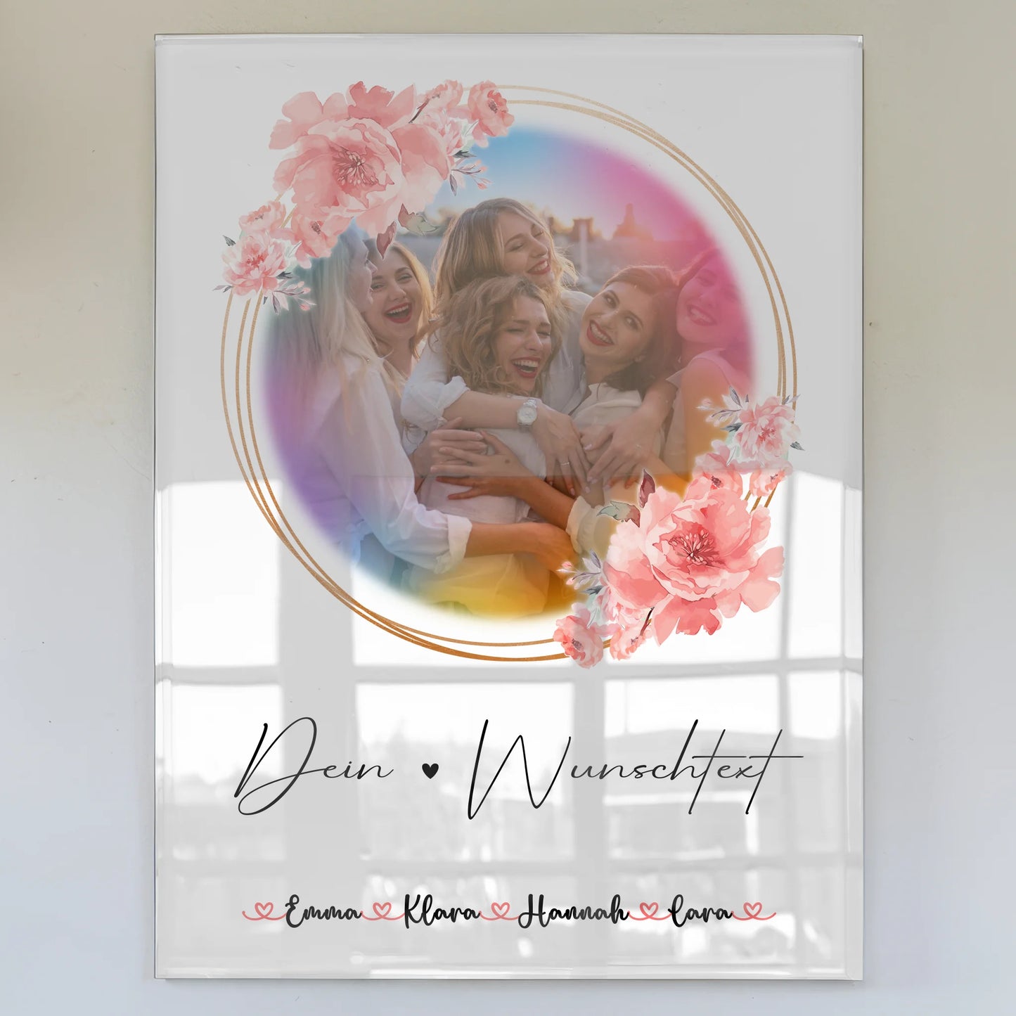 Foto Acrylglas Mit Foto, Wunschtext & Namen personalisierbar für Kollegin