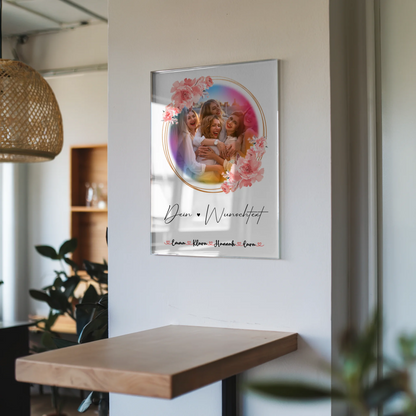 Foto Acrylglas Mit Foto, Wunschtext & Namen personalisierbar für Kollegin