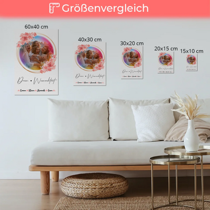 Fotoboard Poster Mit Magnet Mit Foto, Namen & Wunschtext für Kollegin
