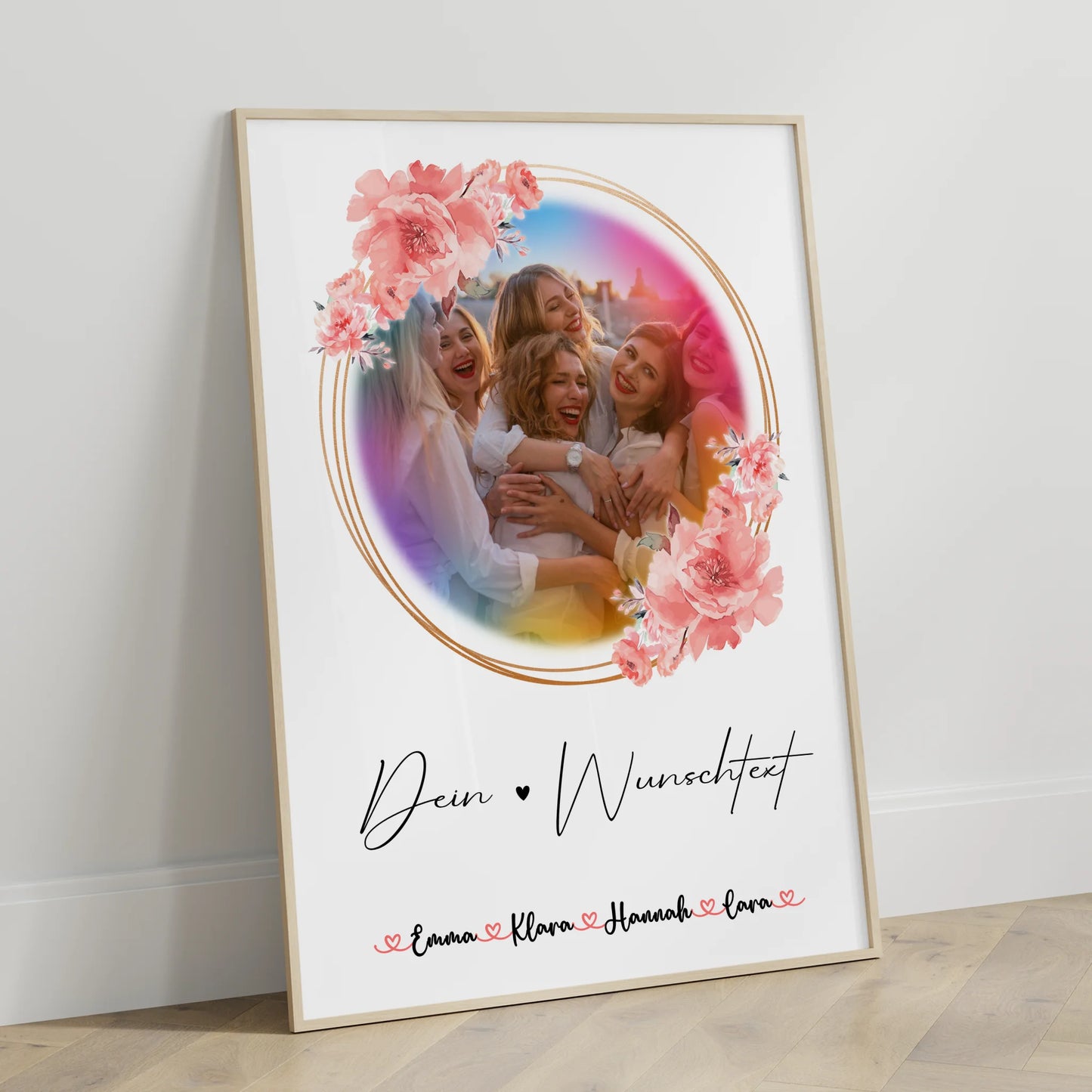 Abschied Kollegin Poster mit Foto, Namen & Wunschtext personalisiert