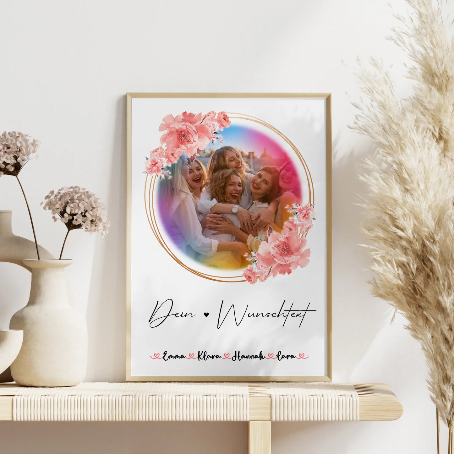 Abschied Kollegin Poster mit Foto, Namen & Wunschtext personalisiert