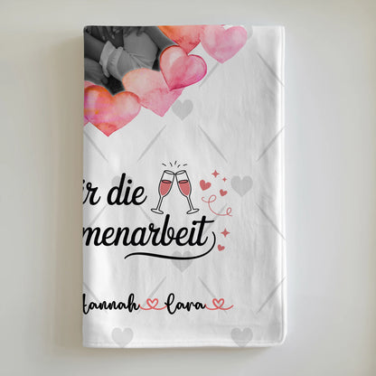 Decke Mit Namen - Danke für die gute Zusammenarbeit Kollegin Foto