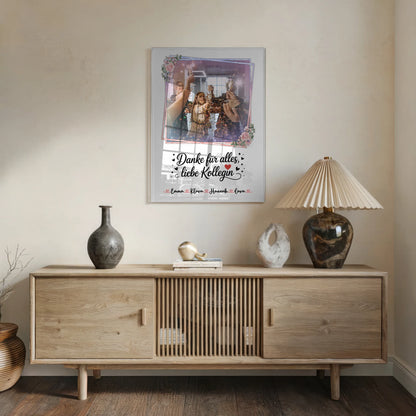 Personalisiertes Acrylglas Danke für alles Kollegin Mit Foto & Namen Wunschtext
