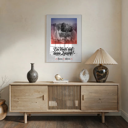 Personalisiertes Acryl Glas Wandbild Chefin Namen & Foto