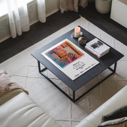 Personalisiertes Fotoboard Oma Plakat Glück ist eine Oma mit Namen, Foto & Wunschtext