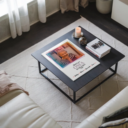 Personalisiertes Fotoboard Oma Plakat Glück ist eine Oma mit Namen, Foto & Wunschtext