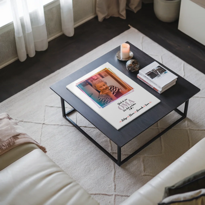 Personalisiertes Fotoboard Oma Plakat Glück ist eine Oma mit Namen, Foto & Wunschtext