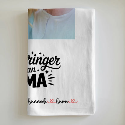Personalisierte Decke Für Oma mit Foto, Namen und eigenem Wunschtext
