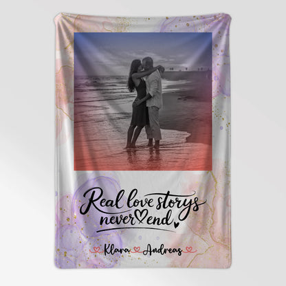 Personalisierte Kuscheldecke Mit Namen - Real Love Stories