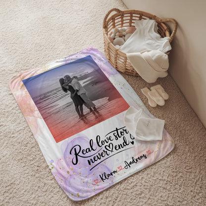 Personalisierte Kuscheldecke Mit Namen - Real Love Stories