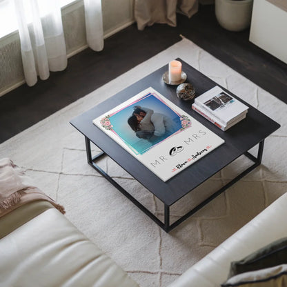 Fotoboard Mr & Mrs Paare 9 Foto & Namen personalisiert mit 1 Foto & Wunschtext