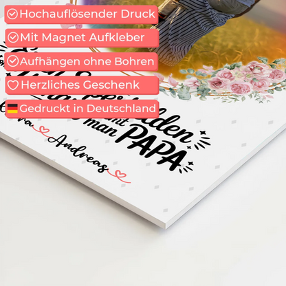 Fotoboard Magnet Poster personalisiert Mit Foto & Namen Eigener Spruch Bruder ist mein Held