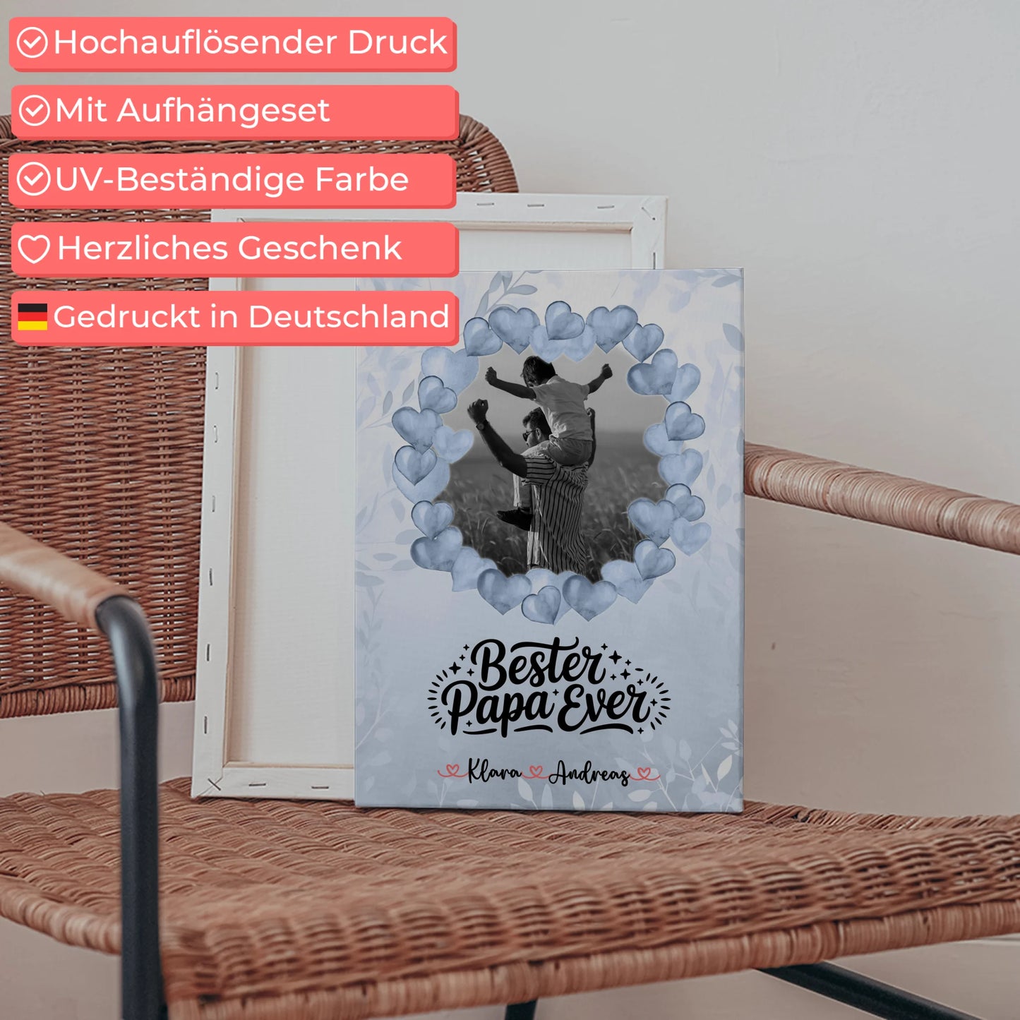 Leinwand Collagen Erstellen 10 Foto & Namen Bester Papa Ever