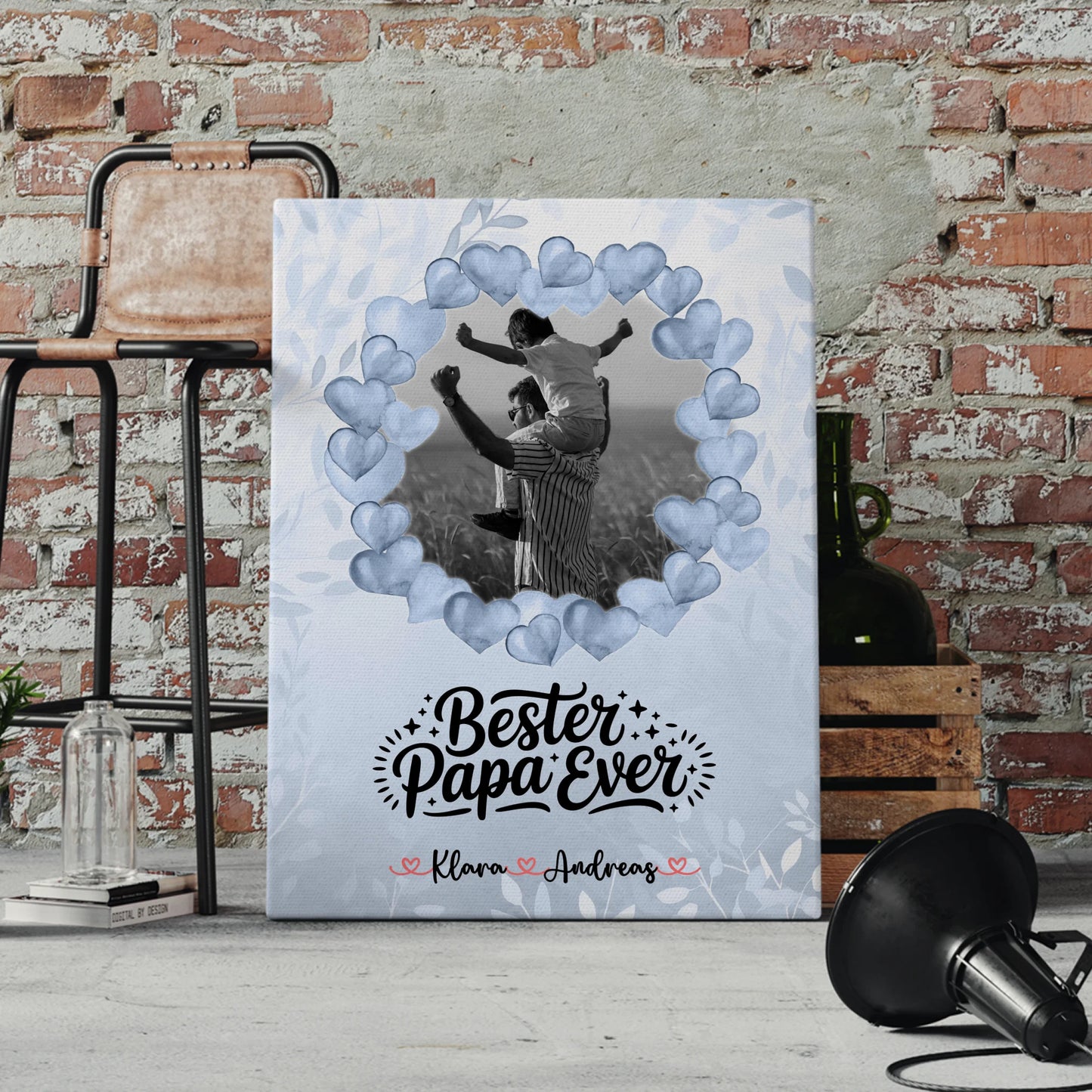 Leinwand Collagen Erstellen 10 Foto & Namen Bester Papa Ever