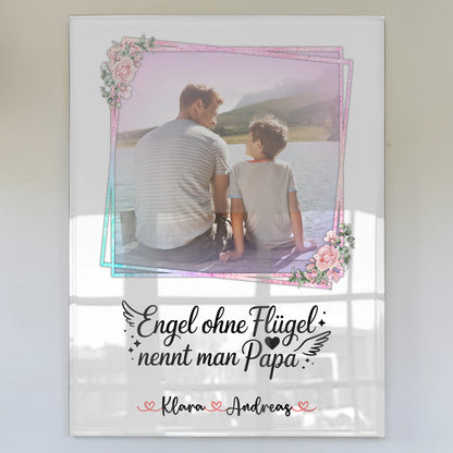 Acrylglas Bild Fotocollage Großes Bild Aus Vielen Kleinen mit Namen & Foto