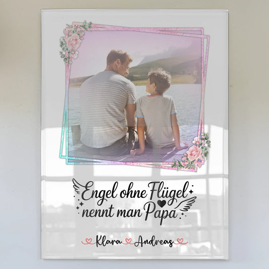 Acrylglas Bild Fotocollage Großes Bild Aus Vielen Kleinen mit Namen & Foto