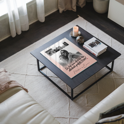 Personalisierte Fotogeschenk beste Freundin mit 4 Fotos Allerbeste Perfekte Person