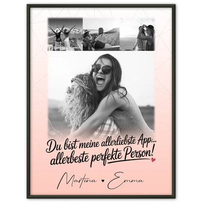 Beste Freundin Poster Mit Bild 4 Fotos Allerbeste Perfekte Person