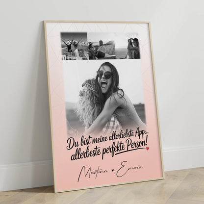 Beste Freundin Poster Mit Bild 4 Fotos Allerbeste Perfekte Person
