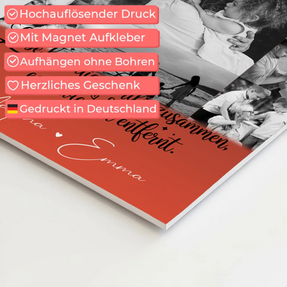 Familienbild Personalisiert Fotoboard mit 11 Fotos für Familienzusammenhalt und individuelle Geschenke