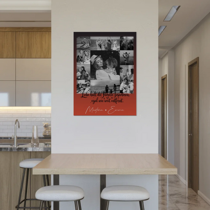 Familienbild Personalisiert Fotoboard mit 11 Fotos für Familienzusammenhalt und individuelle Geschenke